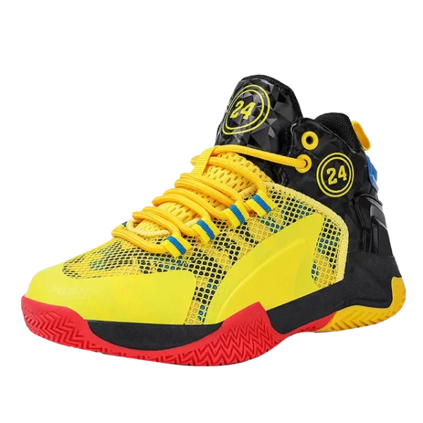 נעלי כדורסל לילדים וגברים צהוב שחור