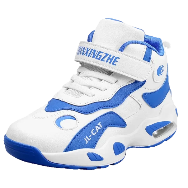 נעלי כדורסל לילדים וגברים כחול לבן