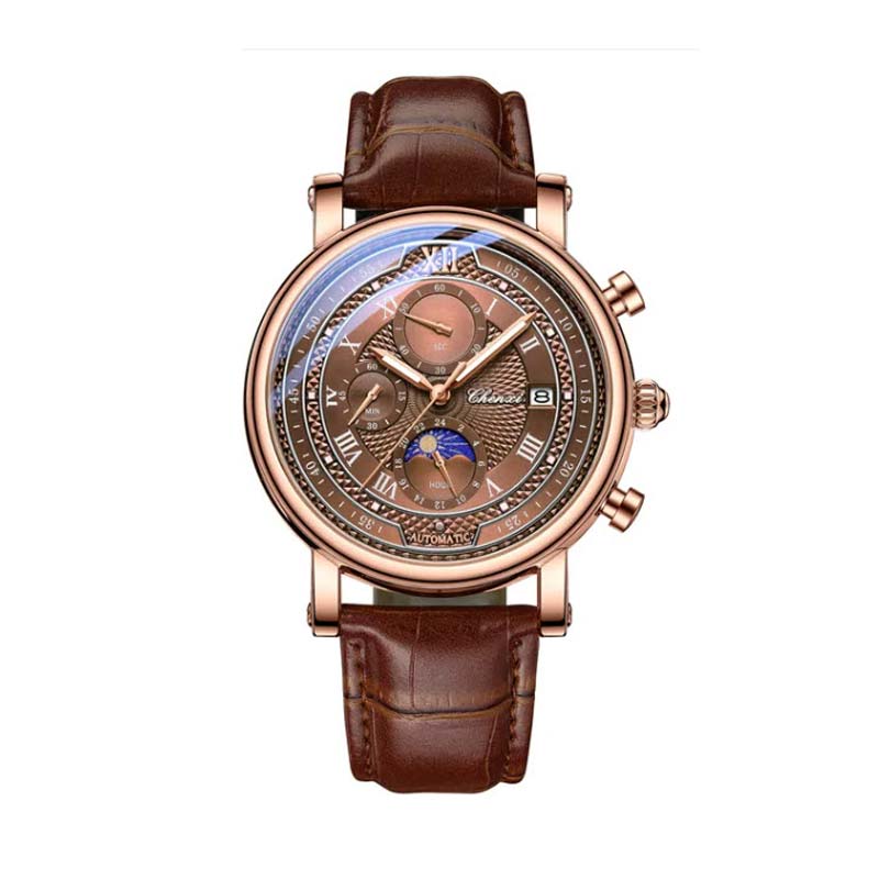 שעון יד איכותי לגבר Chenxi 976 עור תאריך